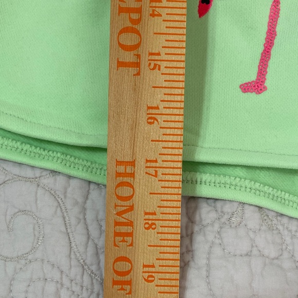 Queen of Sparkles Flamingo Embroidered Women's Shorts - Picture 11 of 12